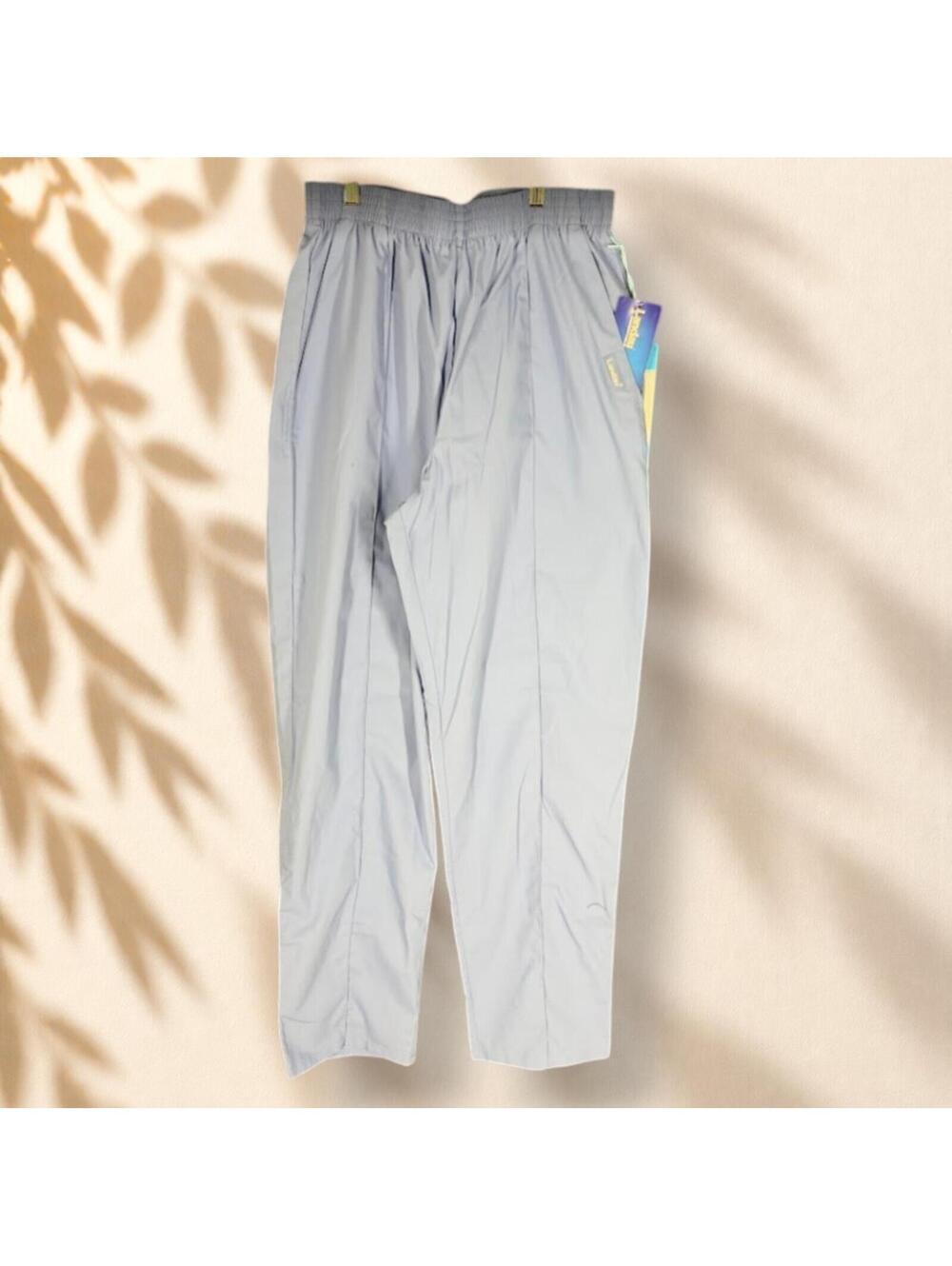 New Landau Scrub Pants Men L Large Blue Classic Fit Pull On Pockets Uniform